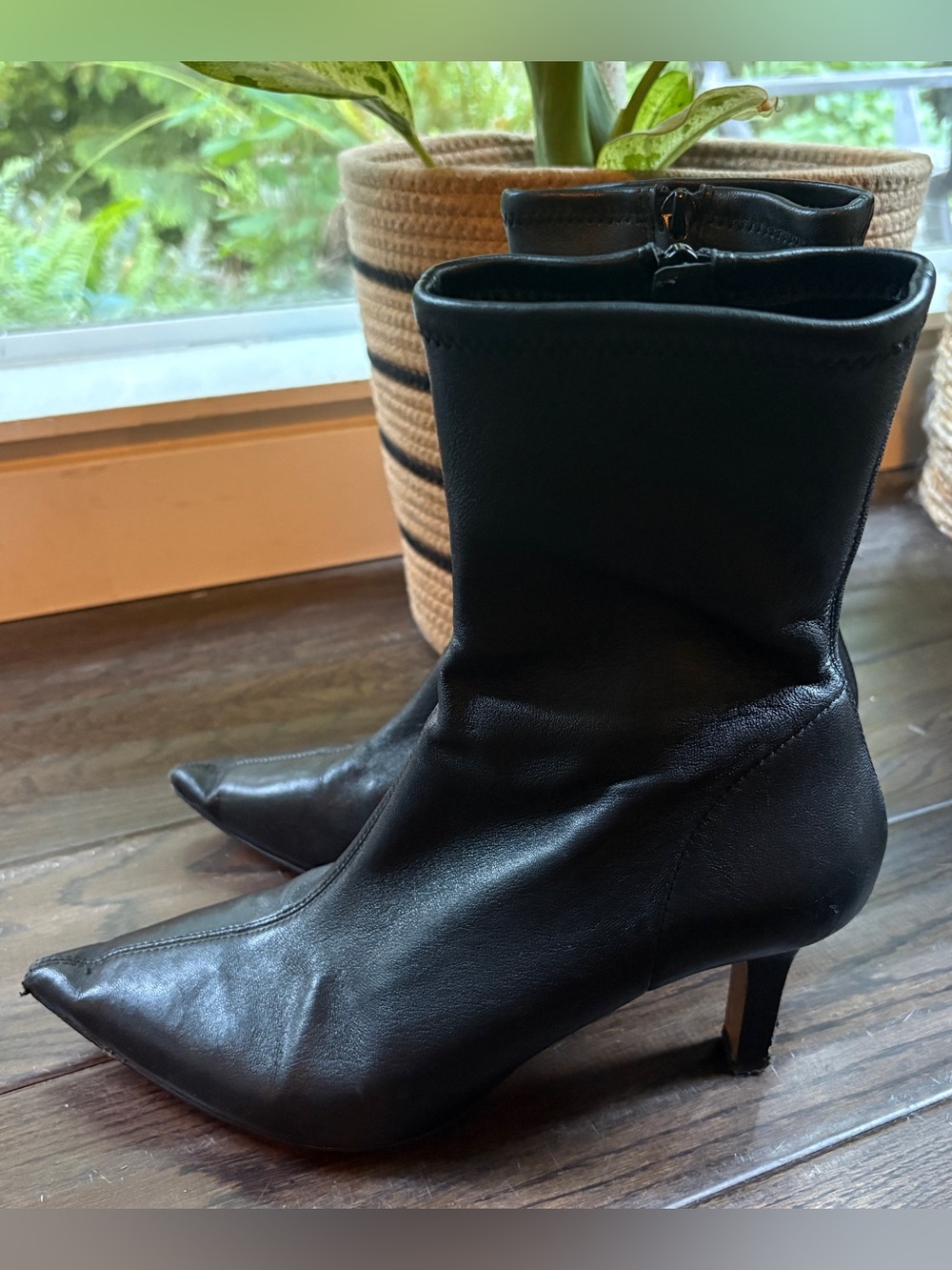 & Other Stories leather mid calf boots